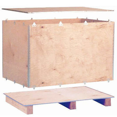 Bon prix Fumigation Boîte en bois palettes Boîte en contreplaqué boîte en bois fumigée pour un levage facile en ligne