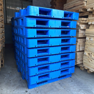 Bon prix Réseau industriel en treillis durable Palettes en plastique à face unique Entrée à 4 voies Entrepôt écologique Entrepôt recyclé Logistique de transport en ligne