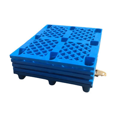 Bon prix Légère charge recyclé HDPE Neuf pieds Nestable une voie Exportation Palette en plastique 4 voies Entrée Palette en plastique en ligne