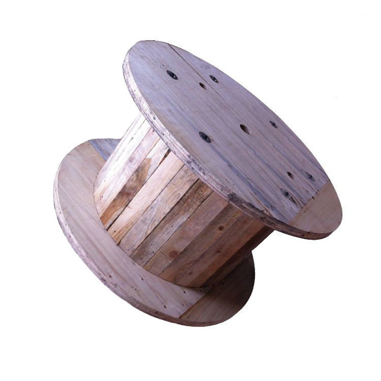 4 voies de câble en bois en rouleau rond grande bobine de câble en bois utilisée pour le câble