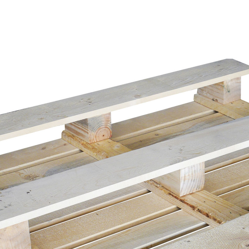 Palette en bois fumigée à quatre côtés Palette en bois européenne Taille 1200 * 800 * 144