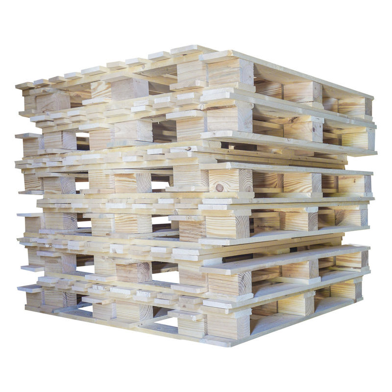 Palette en bois européen à quatre côtés Taille de la fourchette chiffre d'affaires Palettes en bois recyclées