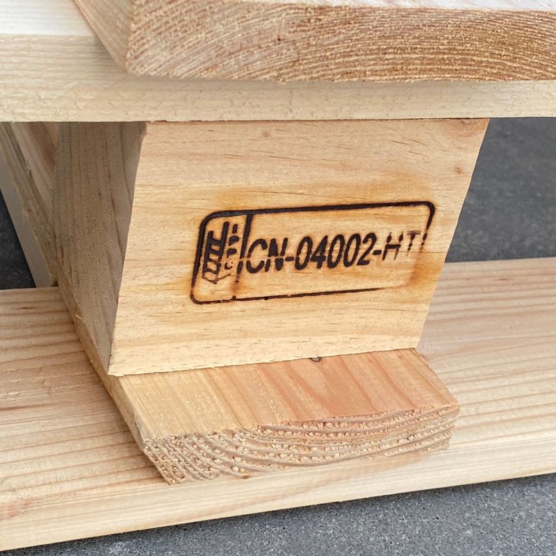Pallets en bois à double face Euro Pallets en bois à quatre voies pour livraison Transport logistique