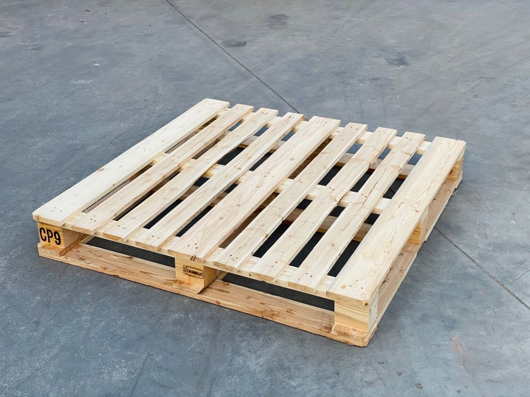 Pallets en bois à double face Euro Pallets en bois à quatre voies pour livraison Transport logistique