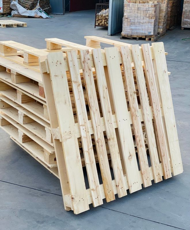 Palettes à traitement thermique de grande capacité, à entrée économique à 4 voies, palettes renforcées entrepôt durable
