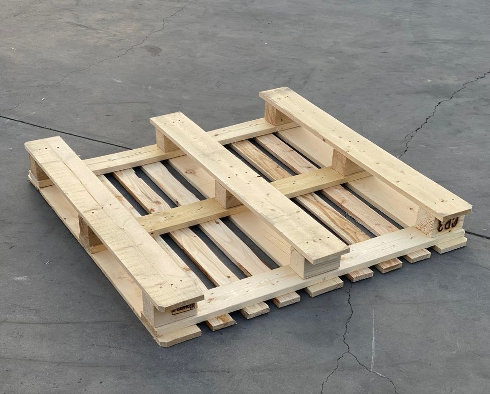 Palettes à traitement thermique de grande capacité, à entrée économique à 4 voies, palettes renforcées entrepôt durable