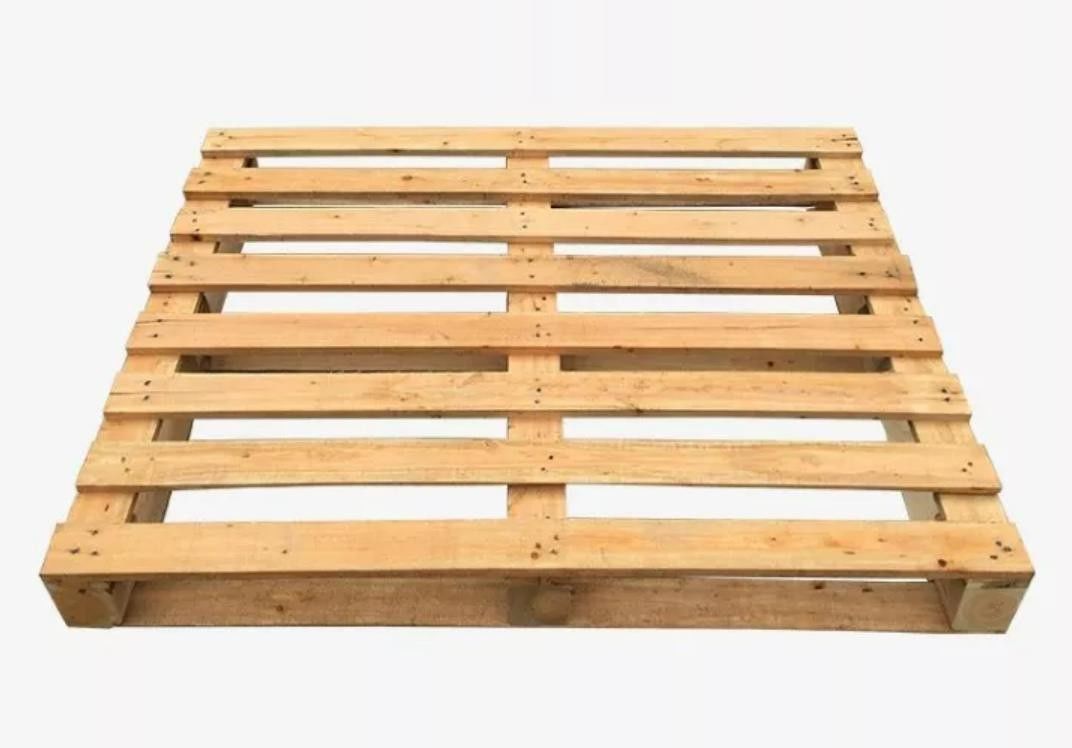 1200 X 1000 X 130 mm 4 voies de palettes en bois Structure solide Euro Epal Palettes en bois massif