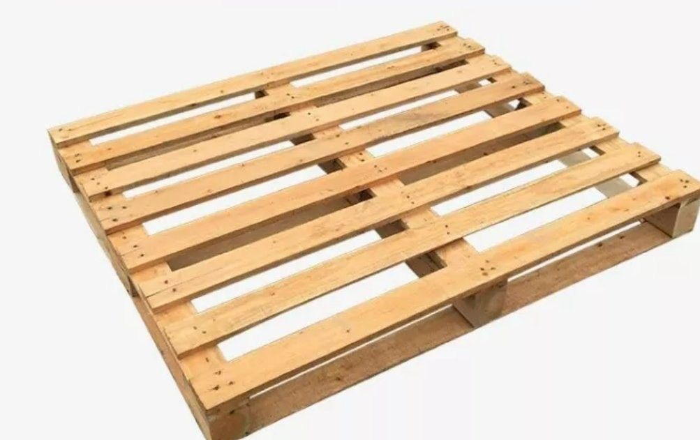 1200 X 1000 X 130 mm 4 voies de palettes en bois Structure solide Euro Epal Palettes en bois massif
