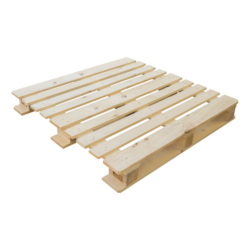 Entreposage en entrepôt 4 voies Bloc de palettes renforcées Pallets de bois durables traités thermiquement