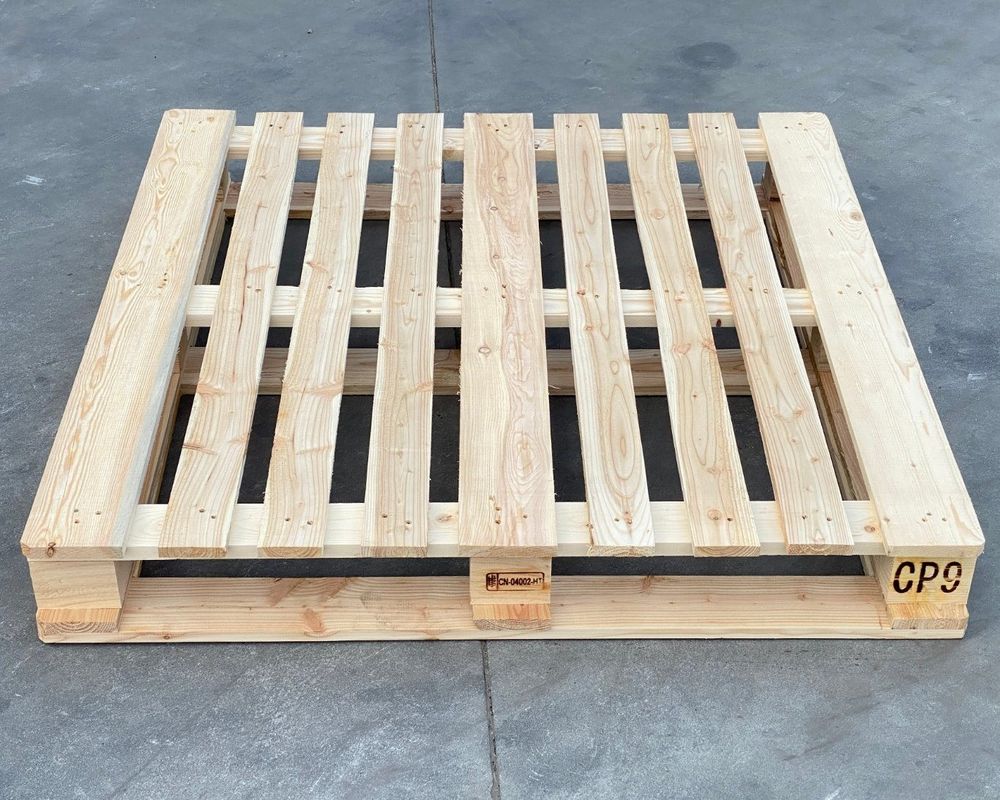 Le chiffre d'affaires des marchandises Euro palettes Palettes en bois traitées thermiquement pour l'exportation 4 voies