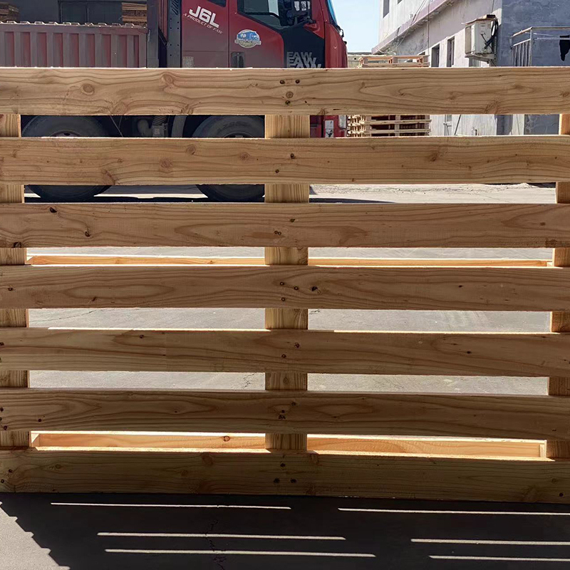 Palette d'expédition en bois de qualité industrielle durable réutilisable empilable facile à manipuler Palette de plancher commercial