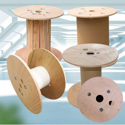 Bon prix Tambour à câble en contreplaqué en bois, conception en spirale, Tambour à câble vide en ligne