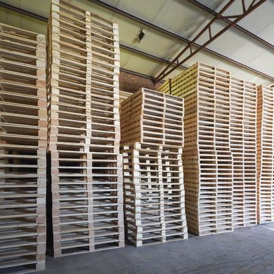 Bon prix 1200 x 800 palettes en bois de pin Norme de sécurité élevée Euro-palette en ligne