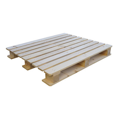 Bon prix 1200X1000mm 4 voies Euro Pallet Poids lourd Pallets de bois traités à une seule face en ligne