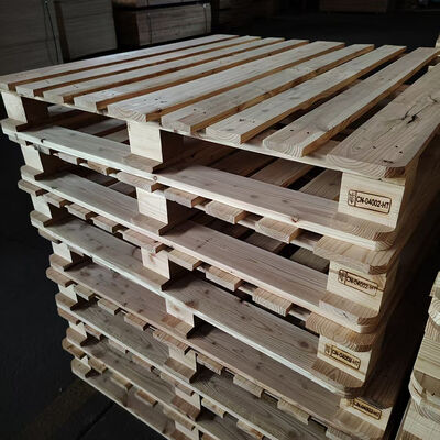 Bon prix Palette en bois Euro à double face avec entrée à 4 voies et taille personnalisée pour la logistique et le stockage en ligne