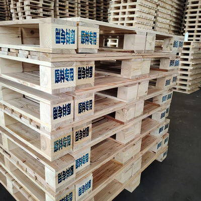 Bon prix Palettes en bois massif prix bon marché palette logistique de paquet en bois de transport OEM en ligne